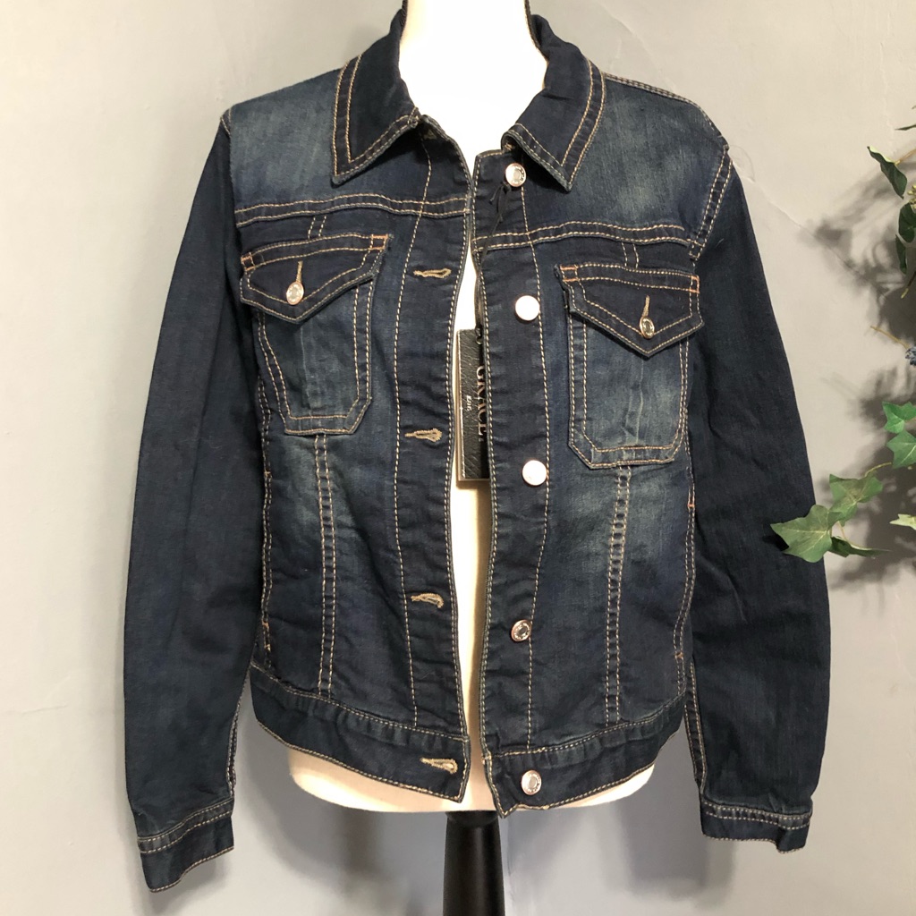 Grace  Dk Blue Wash  Jean Jacket  Brand New  With Tags